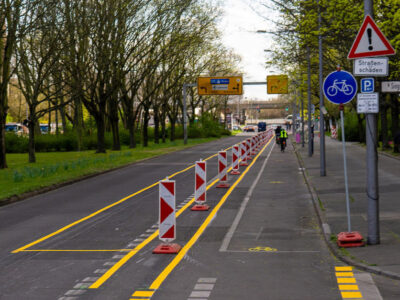 Pop-up cykelbana